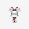 Billede af Pandora DISNEY Minnie Mouse Prikket Kjole & Sløjfe Charm sølv m. emalje