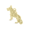 Billede af Vedhæng schæferhund (lg. 26 mm.) 925s forgyldt