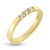 Billede af Alliancering i 14 kt. m. diamanter 3* 0,04 w/vs.
