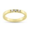 Billede af Alliancering i 14 kt. m. diamanter 3* 0,04 w/vs.