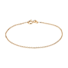 Billede af Armbånd anker facet 14kt t 0,40/br 1,3mm 21cm