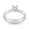 Billede af Ring solitaire sten 5 mm. 14 kt. hvg.