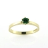 Billede af Ring solitaire ægte fac. tsavorite 14 kt