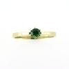 Billede af Ring solitaire ægte fac. tsavorite 14 kt