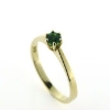 Billede af Ring solitaire ægte fac. tsavorite 14 kt