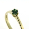 Billede af Ring solitaire ægte fac. tsavorite 14 kt