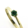 Billede af Ring solitaire ægte fac. tsavorite 14 kt