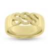 Billede af Herrering, massiv med udsavet monogram, guld