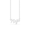 Billede af Studio Z "Name Tag - NAJA" halskæde sølv (40-45 cm)