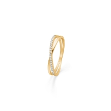 Billede af Mads Z ring 8 kt. "Elisa" m. zirk str. 52