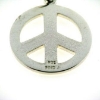 Billede af Vedhæng, fredstegn (peace tegn) hj. 22 mm. 925s