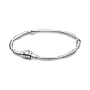Billede af Pandora Moments armbånd sølv slangekæde tønde-lås 15-23 cm