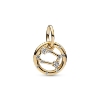 Billede af Pandora Zodiac Gemini charm forgyldt metalblanding m. cz (Tvilling)