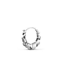 Billede af Jane Kønig Small Curly Hoop ørering sølv (1stk) højre