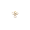 Billede af Spirit Icons Viola Drop Pearl vedhæng til hoops 14 kt. guld m. fvp og brillant (1 stk)