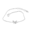 Billede af By Pind armbånd  Butterfly sølv rhd. m  syn.zir.