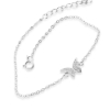 Billede af By Pind armbånd  Butterfly sølv rhd. m  syn.zir.