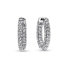 Billede af Pandora Timeless Pavé creoler sølv m. cz