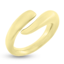 Billede af Ring forskudt skinne 14 kt. 