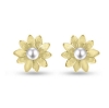 Billede af Ørestikker "Pearly Flowers" i guld