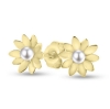 Billede af Ørestikker "Pearly Flowers" i guld