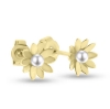 Billede af Ørestikker "Pearly Flowers" i guld