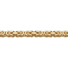 Billede af Armbånd kongekæde 14kt bredde 2,80mm 21cm Billede af Armbånd kongekæde 14kt bredde 2,80mm 21cm