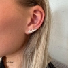 Billede af Aqua Dulce Bubbels Up ørebøjler sølv m. fvp