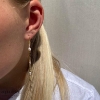 Billede af Aqua Dulce Coast Rose øreringe forgyldt sølv m. fvp