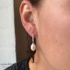 Billede af Aqua Dulce Darling Pearl øreringe sølv m. fvp + cz