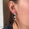 Billede af Aqua Dulce Hulda Pearl Long øreringe sølv m. fvp