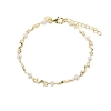 Billede af Aqua Dulce Rhumba Pearl armbånd forgyldt sølv m. fvp (17 + 3 cm)