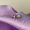 Billede af Ring ametyst/pink topas 8 kt.