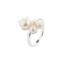 Billede af Aqua Dulce Bubbels ring sølv m. fvp - 10 (str. 62)