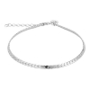 Billede af Aqua Dulce Therese armbånd sølv (17 + 3 cm)