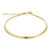 Billede af Aqua Dulce Therese armbånd forgyldt sølv (17 + 3 cm)