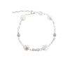 Billede af Aqua Dulce Sky Blue armbånd sølv m. fvp (17 + 3 cm)