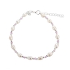 Billede af Aqua Dulce Coast Rose armbånd sølv m. fvp (17 + 3 cm)