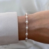 Billede af Aqua Dulce Coast Rose armbånd sølv m. fvp (17 + 3 cm)