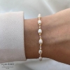 Billede af Aqua Dulce Coast Rose armbånd forgyldt sølv m. fvp (17 + 3 cm)