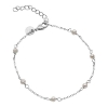 Billede af Aqua Dulce Pearly armbånd sølv m. fvp (17 + 3 cm)