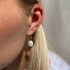 Billede af Aqua Dulce Maren Pearl Small øreringe forgyldt sølv m. fvp