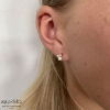 Billede af Aqua Dulce Pretty Pearl Petit øreringe forgyldt sølv m. fvp