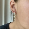 Billede af Aqua Dulce Bubbels Long øreringe forgyldt sølv m. fvp