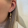 Billede af Aqua Dulce Koi Rose Thread øreringe forgyldt sølv m. fvp
