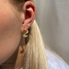 Billede af Aqua Dulce Rhumba Hoop øreringe forgyldt sølv (25 mm)