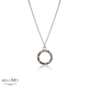 Billede af Aqua Dulce Pastel Circle halskæde sølv m. cz (42 + 3 cm)