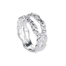 Billede af Aqua Dulce Mila ring sølv - 10 (str. 62)