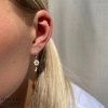 Billede af Aqua Dulce Daisy Pearl øreringe sølv m. fvp