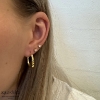 Billede af Aqua Dulce Elena øreringe forgyldt sølv 18mm